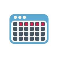 Menstrual calendar showing start of menstruation cycle vector