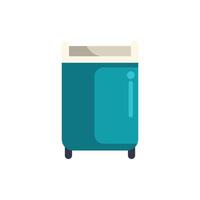 Modern shredder machine securely destroying documents vector