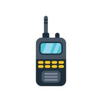 Portable radio transceiver showing modern communication technology vector