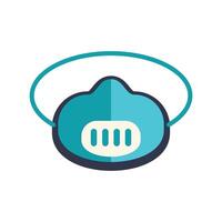 Protective face mask preventing virus transmission vector