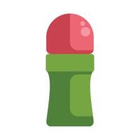 Green roll on deodorant providing long lasting freshness vector