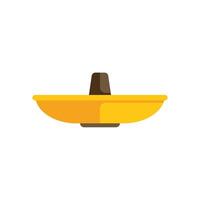 Yellow playground roundabout spinning on white background vector