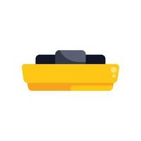 Yellow highlighter pen marking text with black cap vector