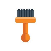 Cleaning brush with wooden handle for spotless surfaces vector