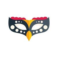 Venetian carnival mask with feathers symbolizing celebration and mystery vector