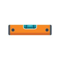 Spirit level measuring tool displaying horizontal accuracy icon vector