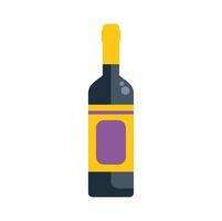 Wine bottle with cork representing winemaking and beverage industry vector