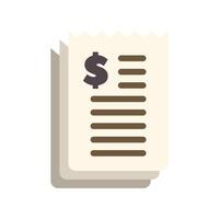 Stack of paper bills showing dollar sign for payment vector