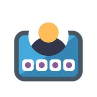 User choosing from multiple options on mobile app vector