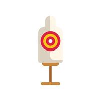 Shooting range target with concentric circles aiming point vector