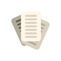 Stack of paper documents representing office work and bureaucracy vector