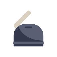 Opened car trunk with nothing inside simple illustration vector