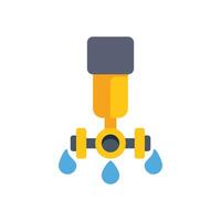Water filter system purifying tap water for drinking vector