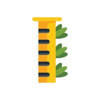 Vertical farm growing with plants in greenhouse system using hydroponic technology vector