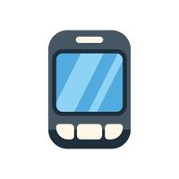 Modern smartphone displaying blank screen with buttons vector