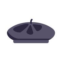 Classic french beret providing warmth and style vector