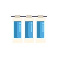 Water filter system purifying drinking water using reverse osmosis technology vector