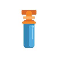 Water filter cartridge replacing old used filter element for home system vector