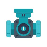 Water pump icon for irrigation system control panel vector