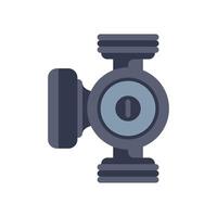 Water pump icon depicting plumbing system component vector