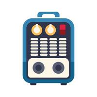 Portable welding machine showing control panel with buttons and display vector
