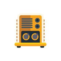 Portable power generator providing electricity during power outage vector