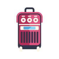 Portable welding machine with handle for easy carrying and transportation vector