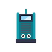Portable radio transceiver device sending signals on air vector