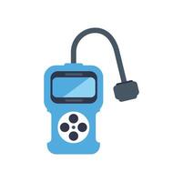 Gas detector measuring methane level showing percentage on screen vector
