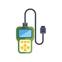 Car diagnostic tool showing error codes on display vector