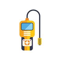 Portable gas detector measuring instrument showing methane level vector