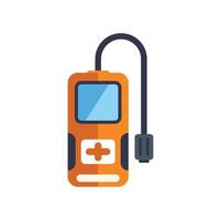 Medical device showing plus sign displaying healthcare concept vector