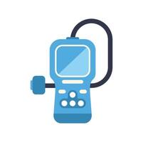 Car diagnostic scanner tool showing engine fault codes vector