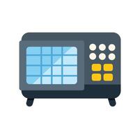 Modern radio device playing music with buttons and antenna vector