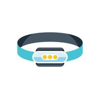 Headlamp showing three luminous dots for night visibility vector