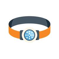 Headlamp with elastic headband for hands free lighting vector