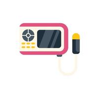 Portable ultrasound machine for medical diagnosis showing display screen vector