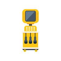 Medical ultrasound machine with sensors for diagnosis and imaging vector
