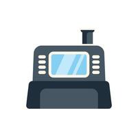 Electronic cash register accepting contactless payments with nfc technology vector