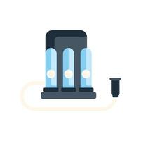 Water filter purifying tap water with cartridge replacing system icon vector