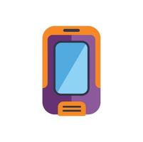 Modern smartphone showing blank screen for mobile app design presentation vector