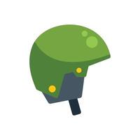 Military helmet protecting head from injury during combat vector