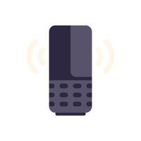 Smart speaker emitting sound waves icon illustration vector