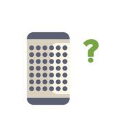Modern smart speaker giving help and support using voice command vector