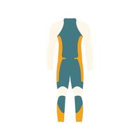 Thermal underwear base layer showing back view vector