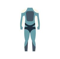 Wetsuit for diving, surfing, windsurfing or kitesurfing showing front view vector