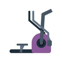 Elliptical trainer fitness machine for cardio workout vector