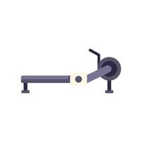 Rowing machine icon for exercising and fitness vector