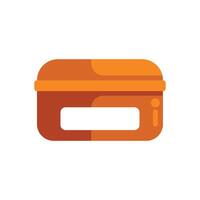 Lunch box with blank label for design and branding vector