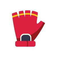 Red fingerless gloves showing their texture and details vector
